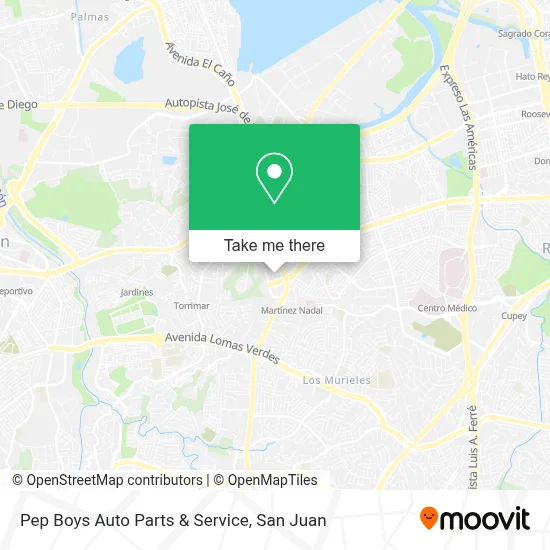 Mapa de Pep Boys Auto Parts & Service