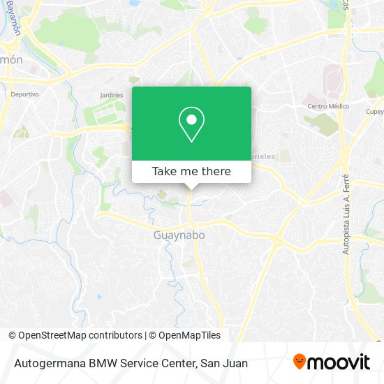 Autogermana BMW Service Center map