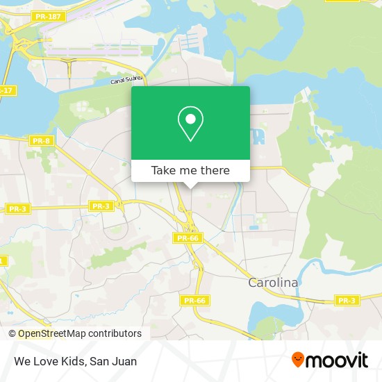 We Love Kids map