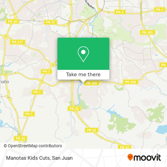 Manotas Kids Cuts map