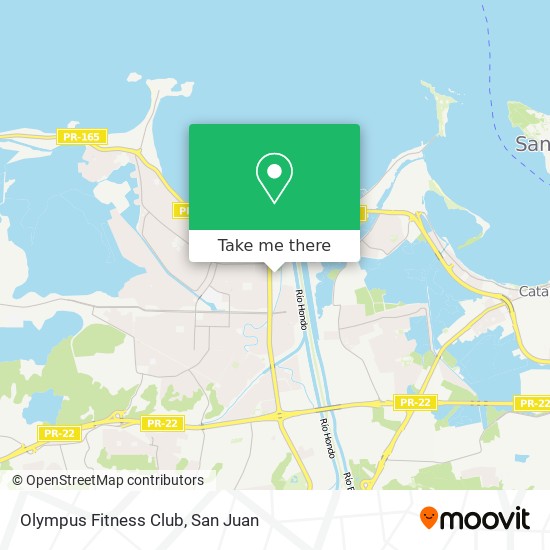 Olympus Fitness Club map