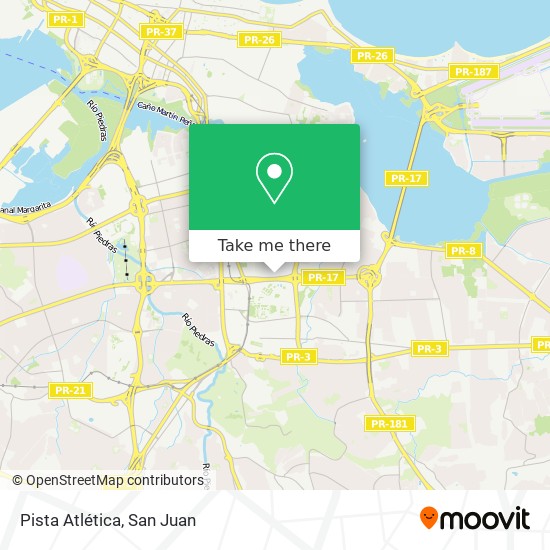 Pista Atlética map