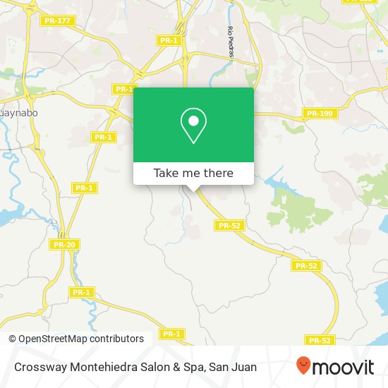 Crossway Montehiedra Salon & Spa map
