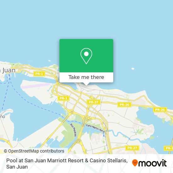 Pool at San Juan Marriott Resort & Casino Stellaris map