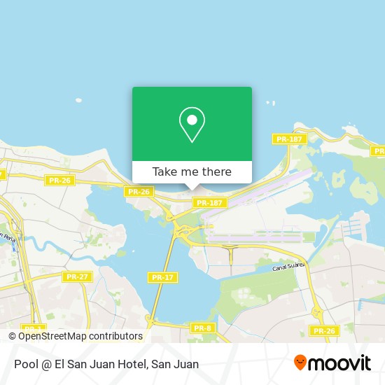 Pool @ El San Juan Hotel map