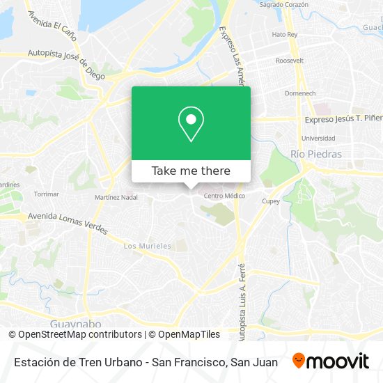 Estación de Tren Urbano - San Francisco map