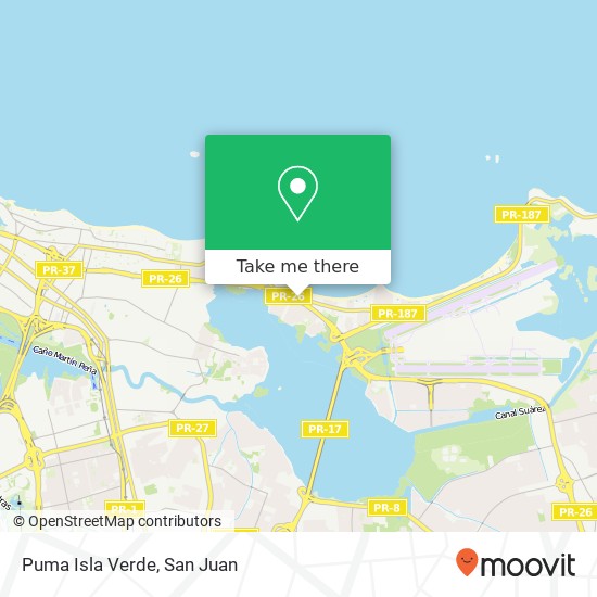 Puma Isla Verde map