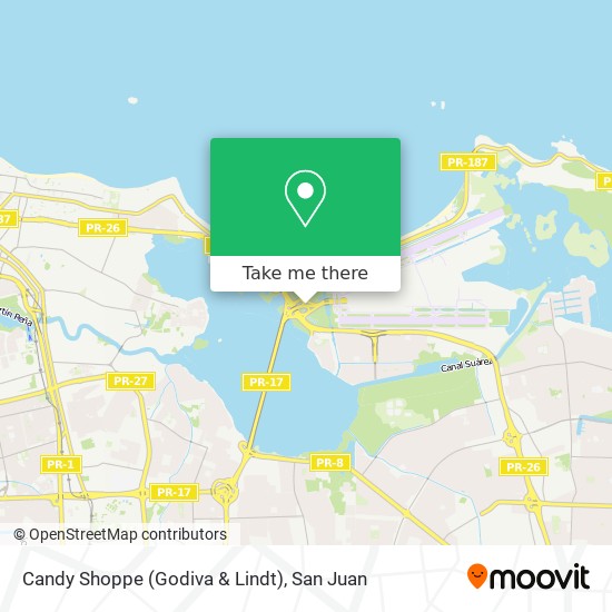 Candy Shoppe (Godiva & Lindt) map