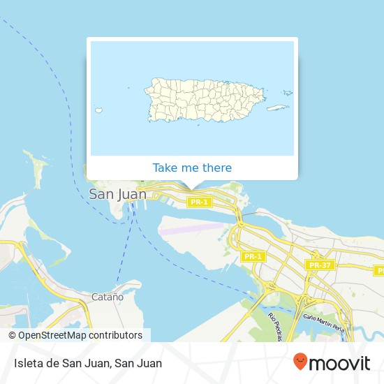 Isleta de San Juan map