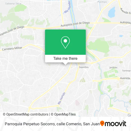 Parroquia Perpetuo Socorro, calle Comerio map