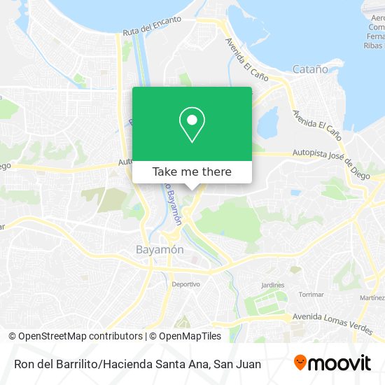 Ron del Barrilito / Hacienda Santa Ana map