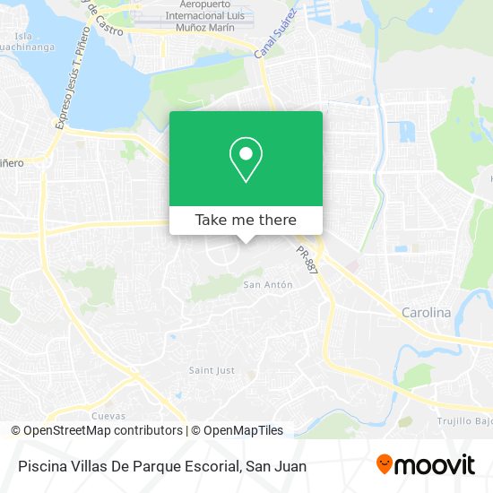 Piscina Villas De Parque Escorial map