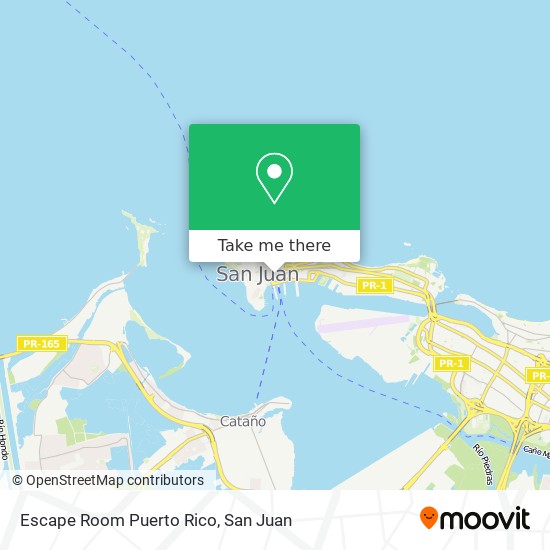 Escape Room Puerto Rico map
