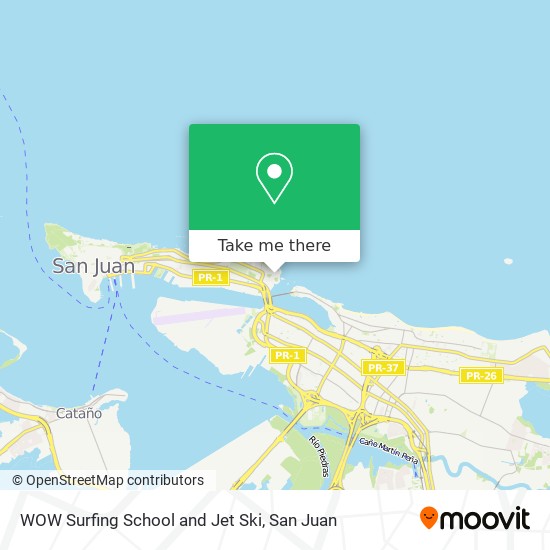 WOW Surfing School and Jet Ski map