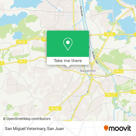 San Miguel Veterinary map