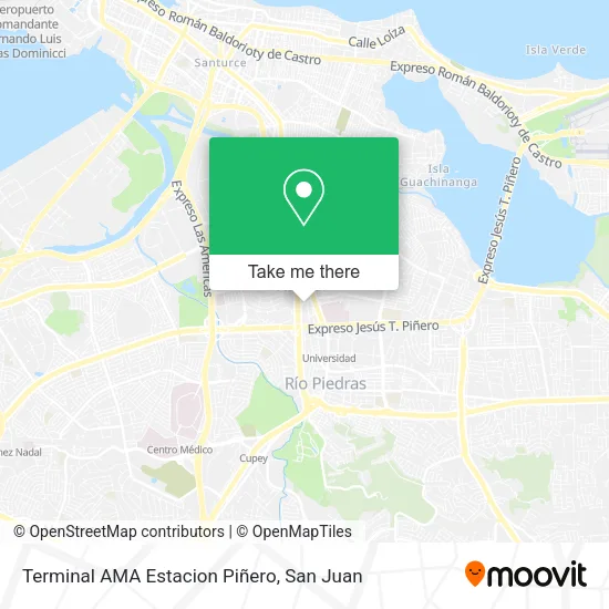 Mapa de Terminal AMA Estacion Piñero