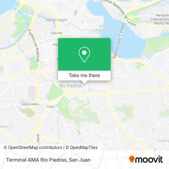 Terminal AMA Rio Piedras map