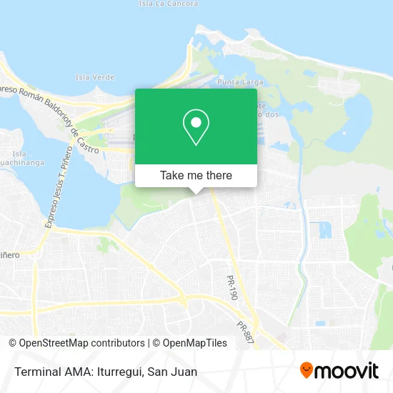 Mapa de Terminal AMA: Iturregui
