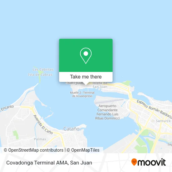 Mapa de Covadonga Terminal AMA