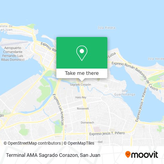 Terminal AMA Sagrado Corazon map