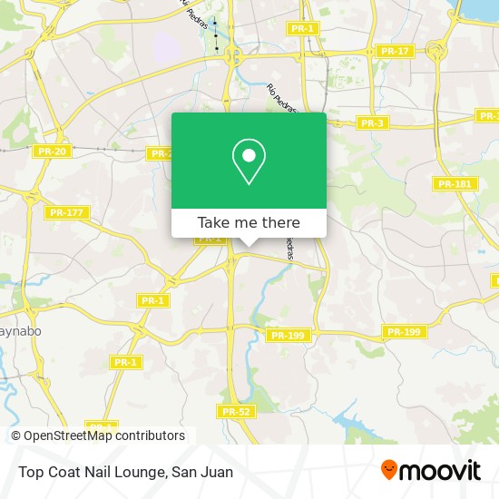 Top Coat Nail Lounge map