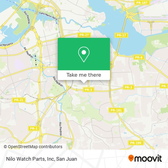 Nilo Watch Parts, Inc map