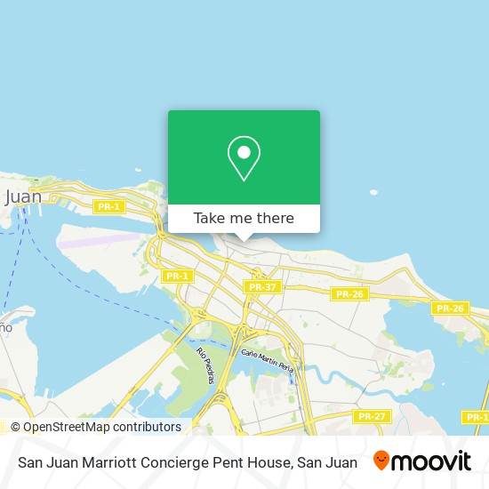 San Juan Marriott Concierge Pent House map