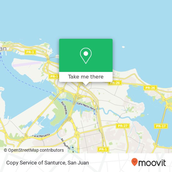 Copy Service of Santurce map