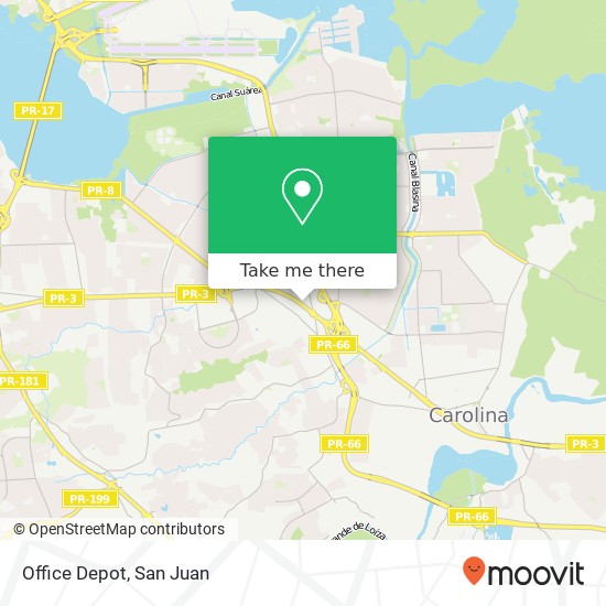 Office Depot map