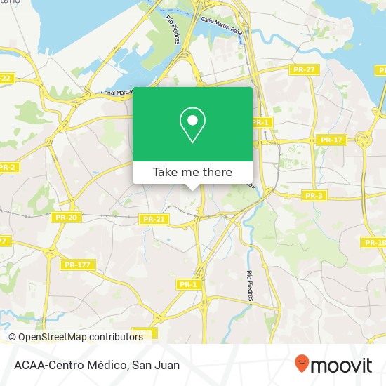 ACAA-Centro Médico map