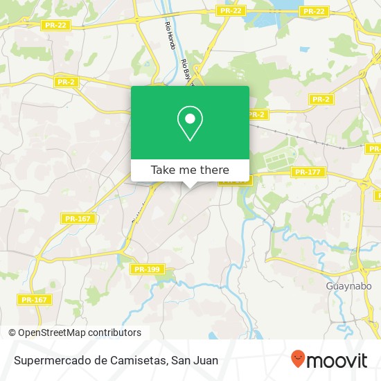 Supermercado de Camisetas map