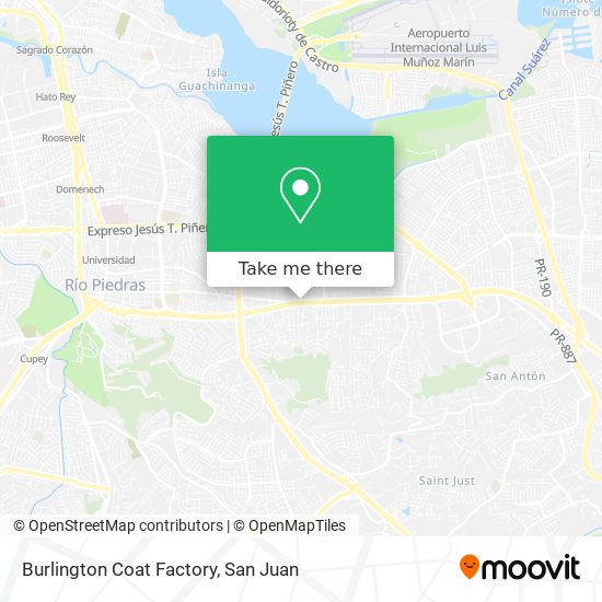 Mapa de Burlington Coat Factory