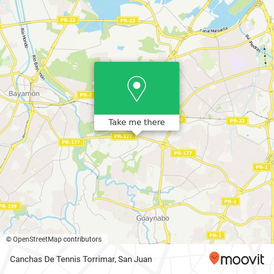 Canchas De Tennis Torrimar map