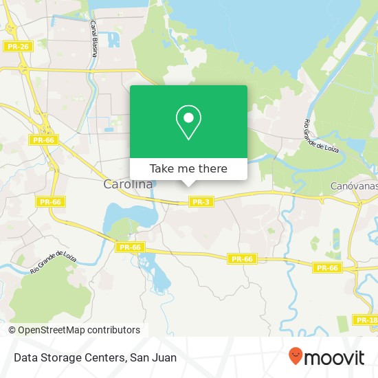 Data Storage Centers map