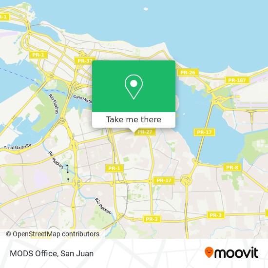 MODS Office map