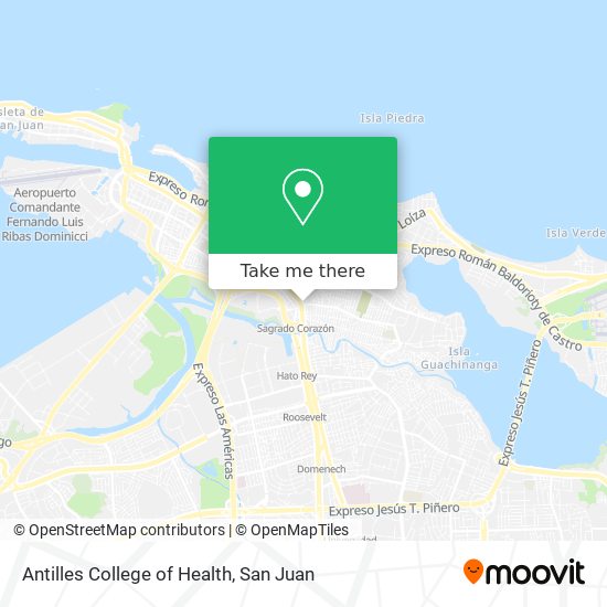 Antilles College of Health map
