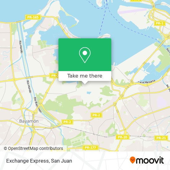 Exchange Express map