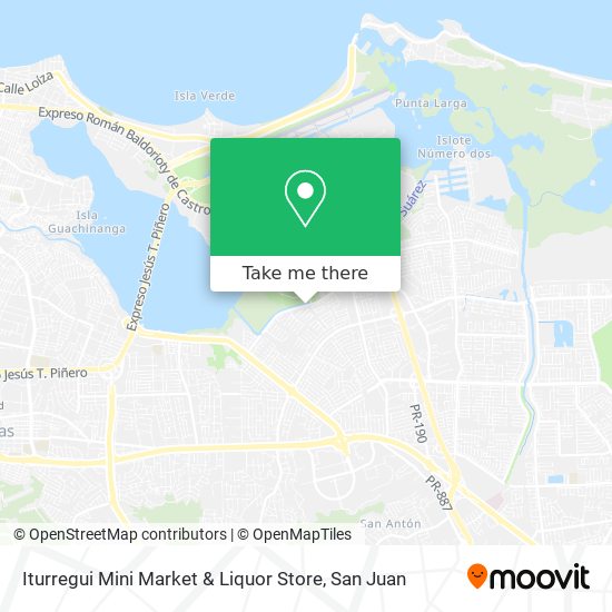 Mapa de Iturregui Mini Market & Liquor Store