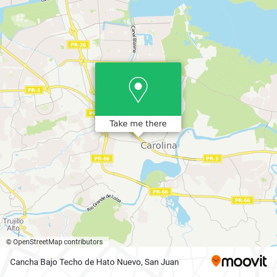 Cancha Bajo Techo de Hato Nuevo map