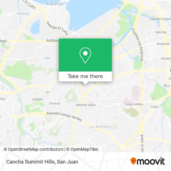 Cancha Summit Hills map