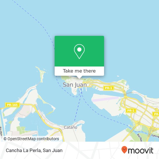 Cancha La Perla map