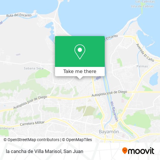 la cancha de Villa Marisol map