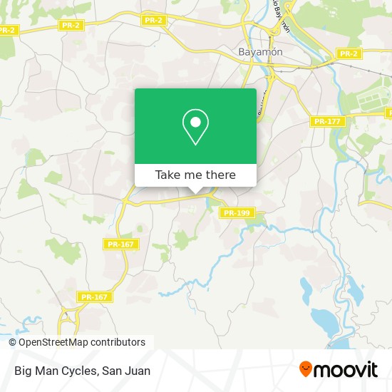 Big Man Cycles map