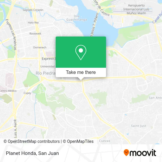 Mapa de Planet Honda