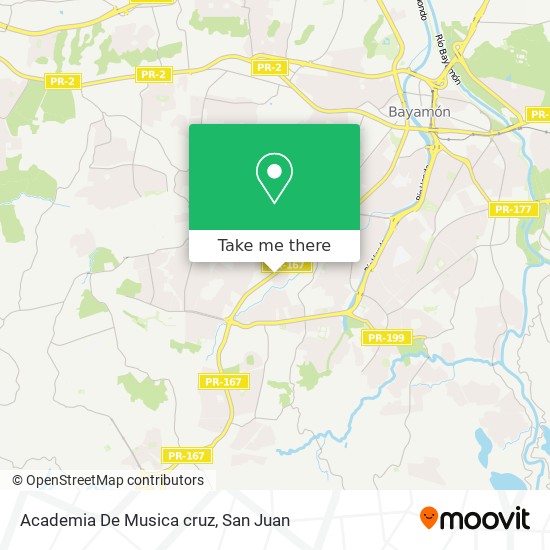 Academia De Musica cruz map