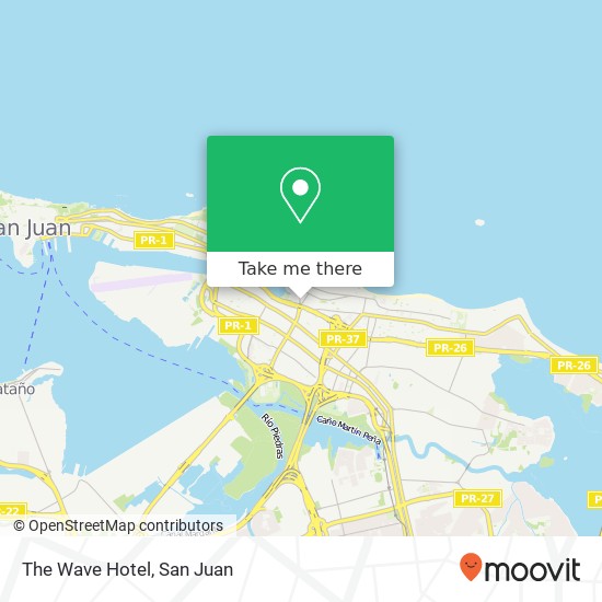 The Wave Hotel map