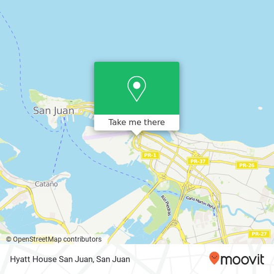 Hyatt House San Juan map