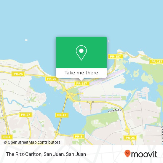 The Ritz-Carlton, San Juan map