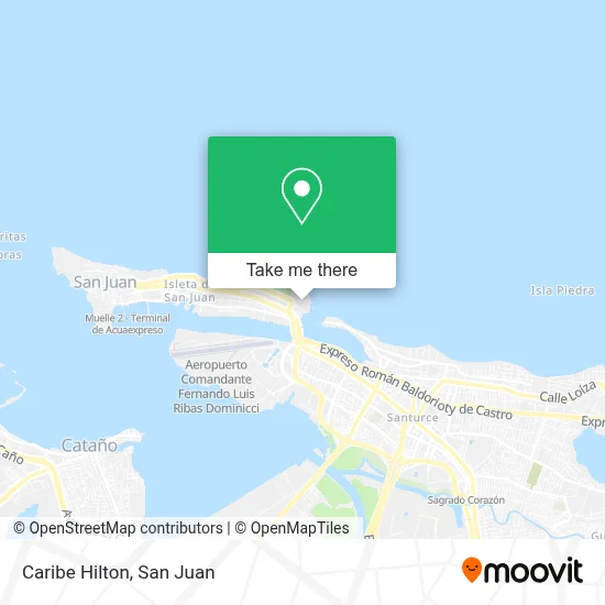 Mapa de Caribe Hilton