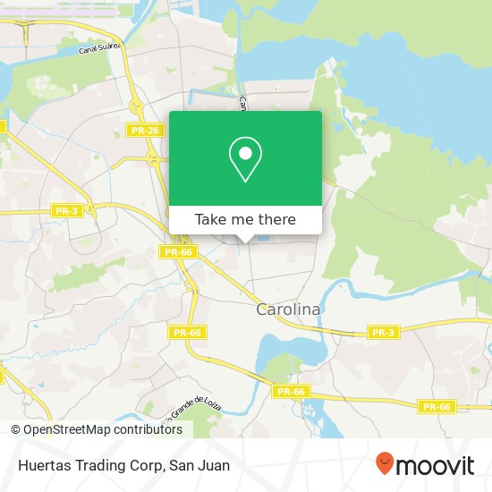 Huertas Trading Corp map